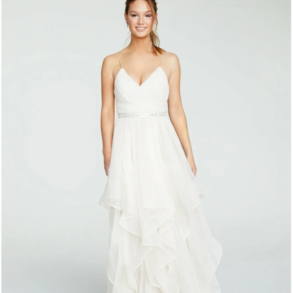 Sequin Hearts Juniors' Rhinestone-Belted Gown - Picture 1 of 4